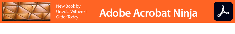 New Book now available: Adobe Acrobat Ninja