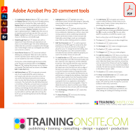 Adobe Acrobat Pro all 20 comment tools