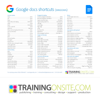 Google Docs keyboard shortcuts