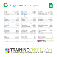 Google Sheets keyboard shortcuts