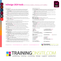 Adobe InDesign 2024 tools panel and modifier keys