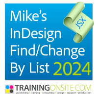 Mike's InDesign Find/Change by List 2024