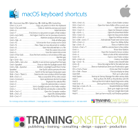 macOS Operating System Keyboard Shortcuts