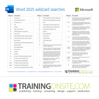 Microsoft Word Office 365 Wildcard Searches