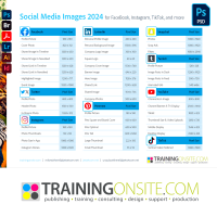 Adobe Photoshop 2024 Social Media Image Sizes