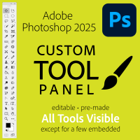 Adobe Photoshop 2025 Custom Tool Panel