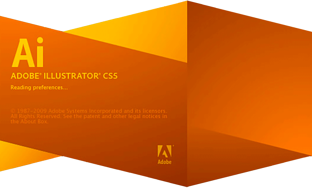 Adobe Illustrator CS5 version 15.0 splash screen 2013