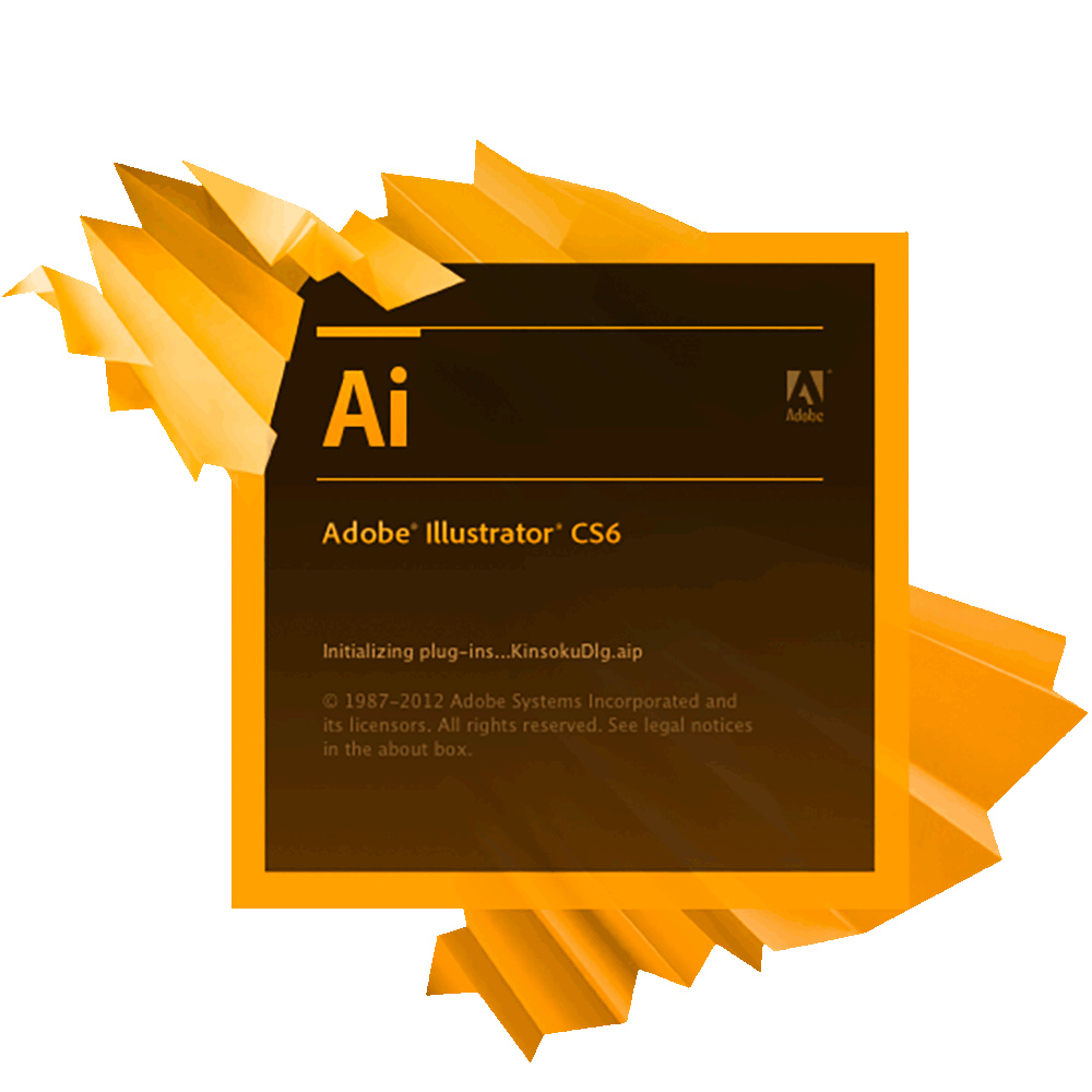 Adobe Illustrator CS6 2012 version 16.0 splash screen 2014