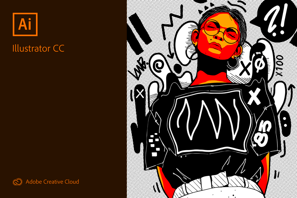 Adobe Illustrator CC 2019 version 23.0 splash screen 2018