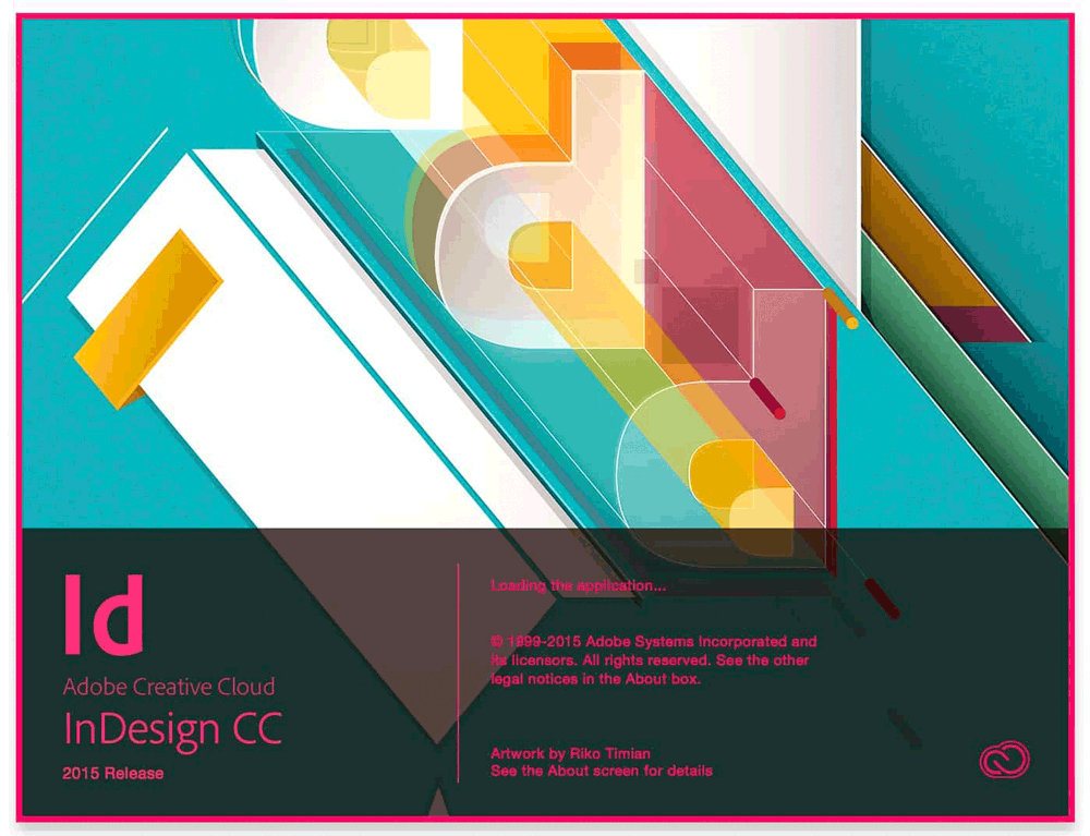 Adobe InDesign CC 2015 version 11.0 splash screen 2015 Adobe InDesign CC 2015 version 11.0 splash screen 2015
