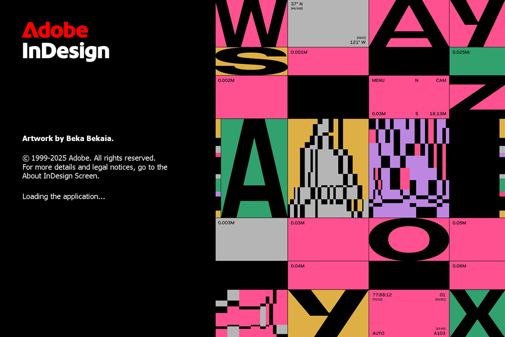 Adobe InDesign 2026 version 21.0 splash screen 2025 Adobe InDesign 2026 version 21.0 splash screen 2025
