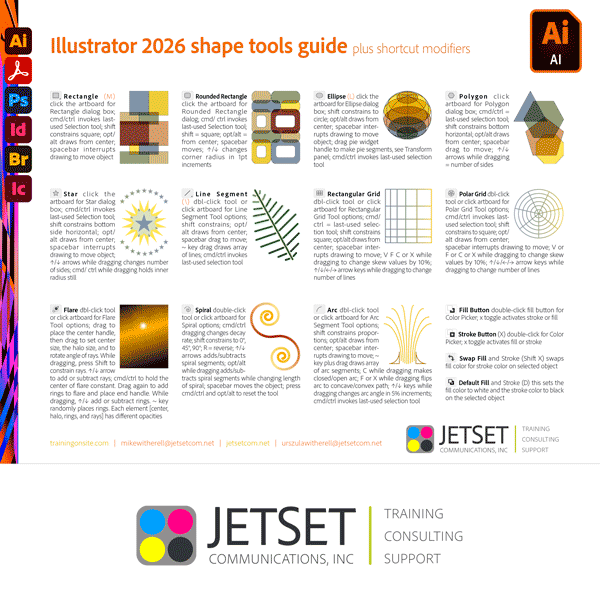 Adobe Illustrator 2026 shape tools guide Illustrator 2026 shape tools