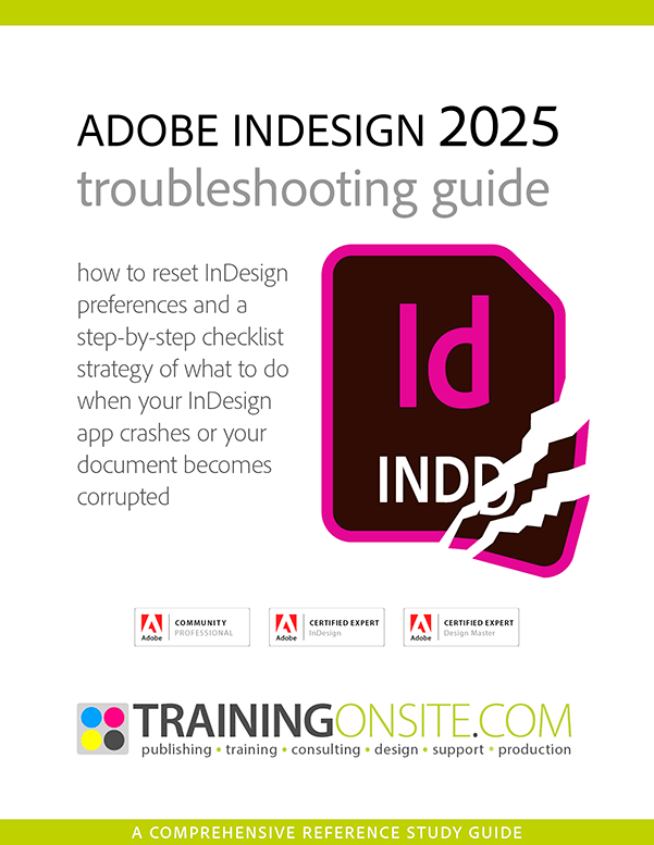 InDesign 2025 troubleshooting guide