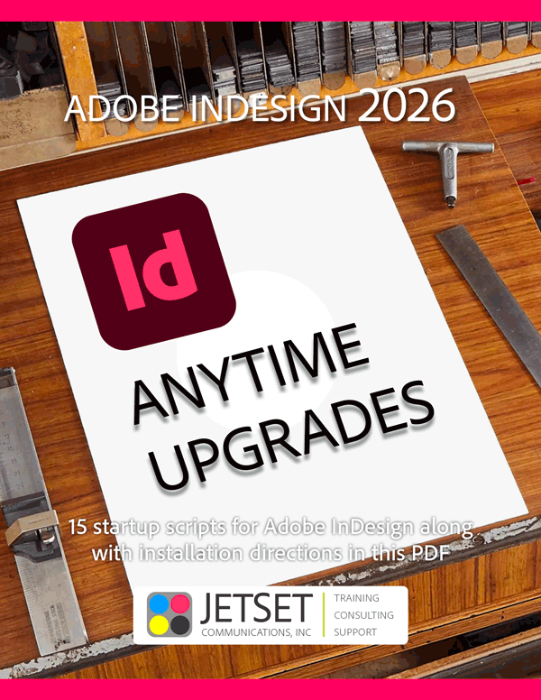 InDesign Anytime Upgrades