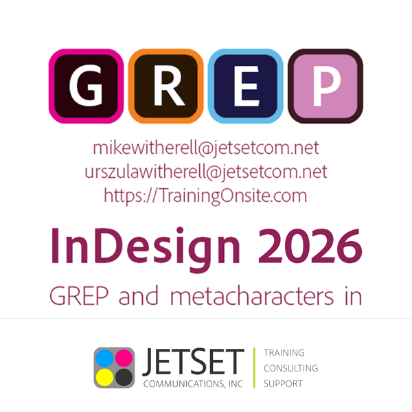 InDesign 2026 GREP and metacharacters for smartphones InDesign 2026 GREP metacharacters for smartphones